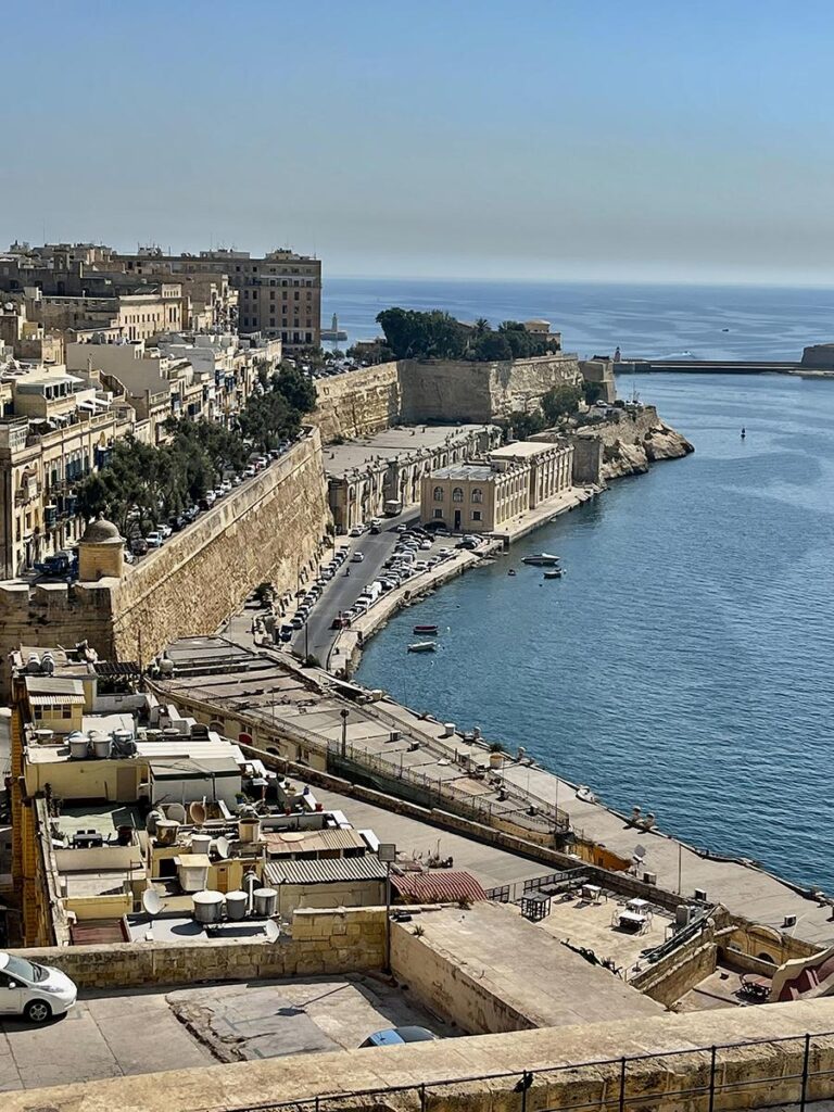 Robust fortifications built by the Knights of St. John, Grand Harbor, Valetta, Malta